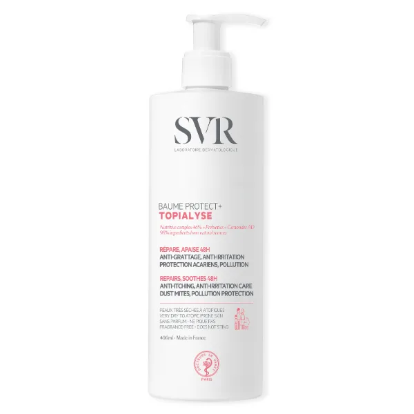 SVR TOPIALYSE BAUME PROTECT+ BALSAM NUTRITIV FATA SI CORP 400ML — preț și oferte