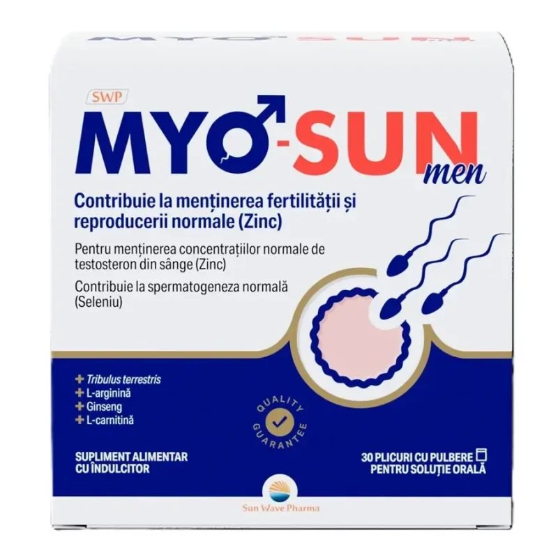 Myo-Sun Men, 30 plicuri, Sun Wave Pharma — preț și oferte