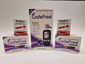 CodeFree SD Glucometru + 2 x Teste de glicemie, 50 bucati, CodeFree