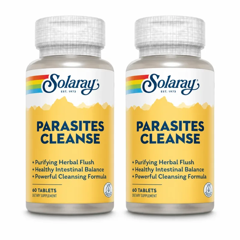 Parasites Cleanse Solaray, 2x60 tablete, Secom — preț și oferte