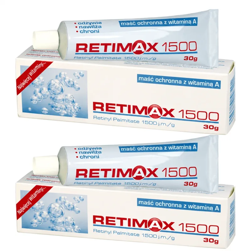 Retimax 1500 unguent protector cu vitamina A, 2x30 g, Farmina — preț și oferte