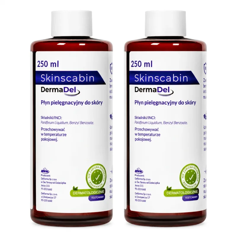 SkinScabin, loțiune pentru îngrijirea pielii, 2x250 ml Delpharm Lille Sas — preț și oferte