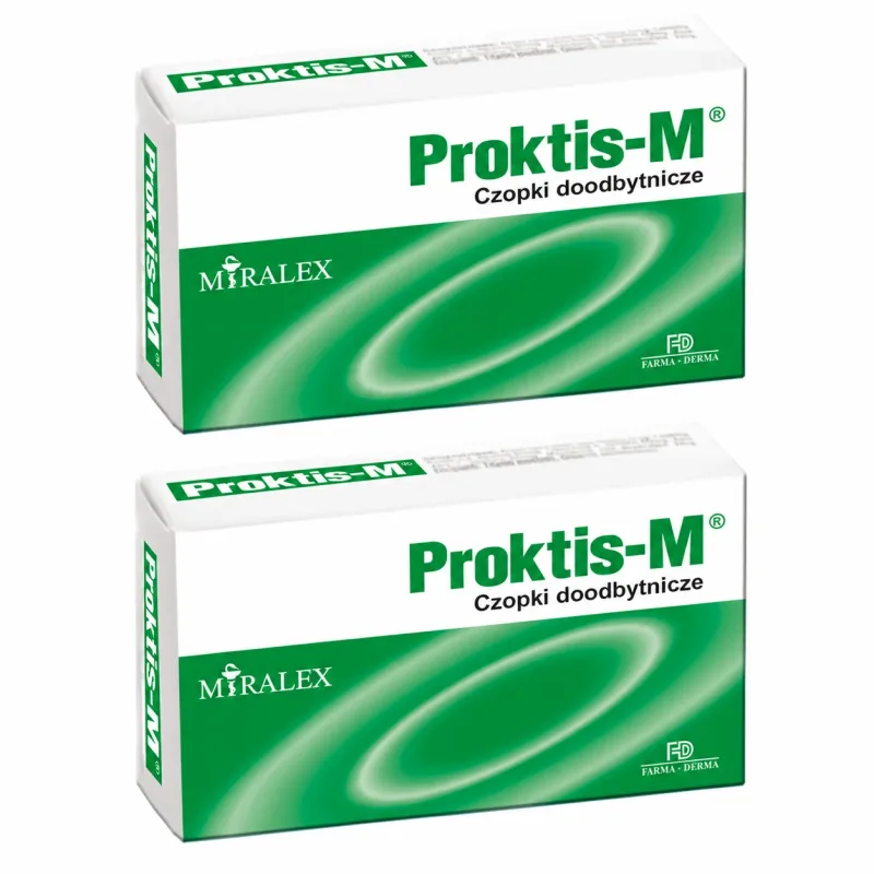 Proktis-M, supozitoare rectale, 2x10 bucăți Miralex — preț și oferte