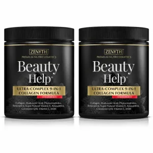 Beauty Help 9-in-1 Collagen Căpșuni, 2x300 g, Zenyth