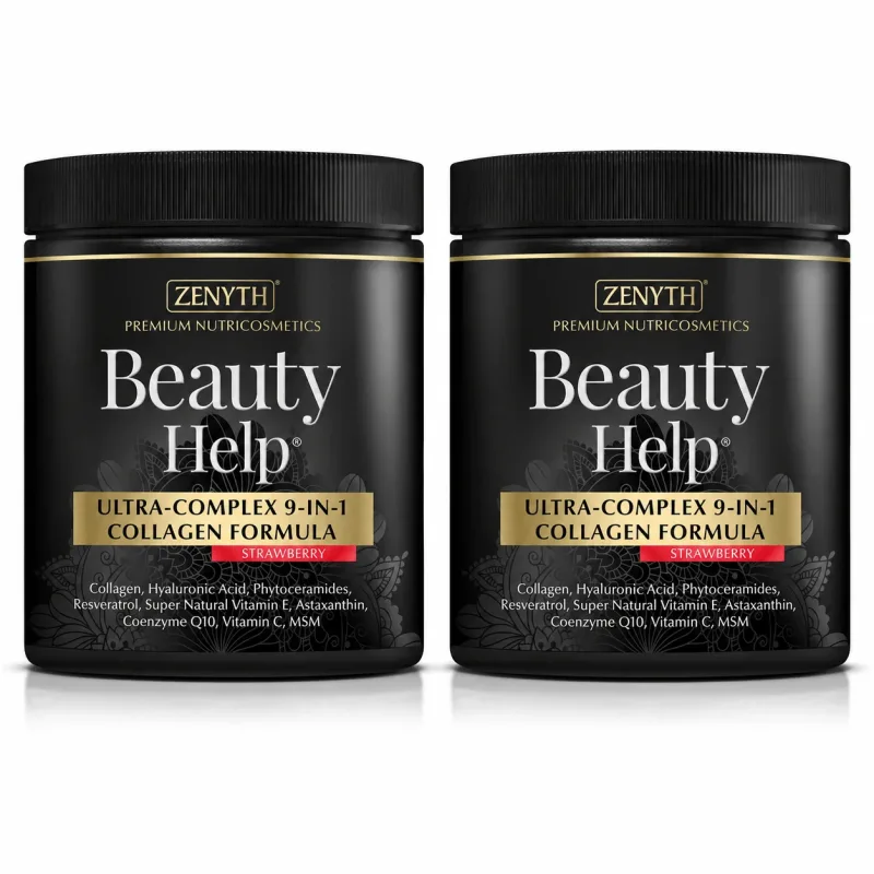 Beauty Help 9-in-1 Collagen Căpșuni, 2x300 g, Zenyth — preț și oferte