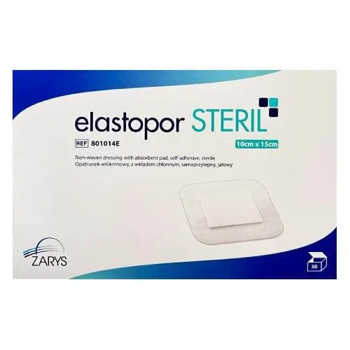 ELASTOPOR STERIL pansament adeziv steril nețesut cu tampon absorbant 10x15cm, 30 buc ZARYS — preț și oferte