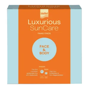 Pachet luxos de protecție solară cu cremă de față SPF50 75ml și cremă de corp SPF50 200ml