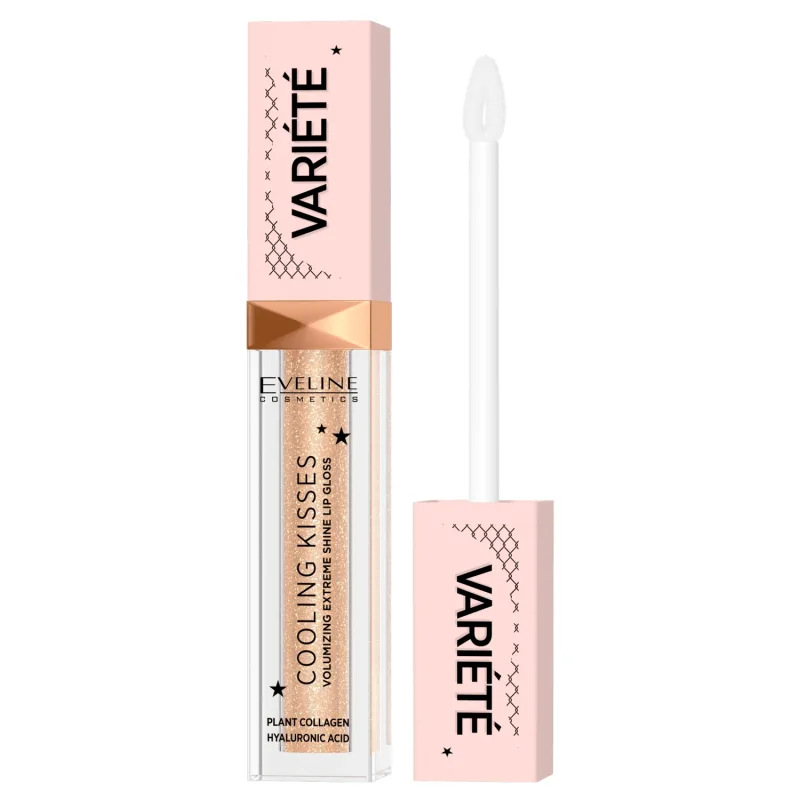 Eveline Cosmetics Variete Cooling Kiss, luciu de buze volumizator cu efect de răcire, Nr. 01, 6,8 ml — preț și oferte