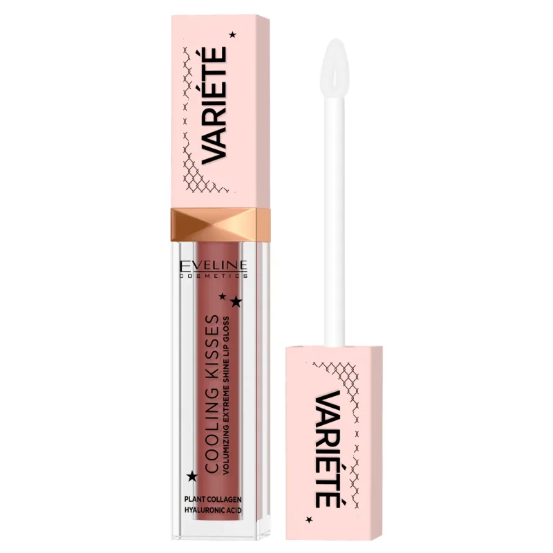 Eveline Cosmetics Variete Cooling Kiss, luciu de buze volumizator cu efect de răcire, Nr. 04, 6,8 ml — preț și oferte