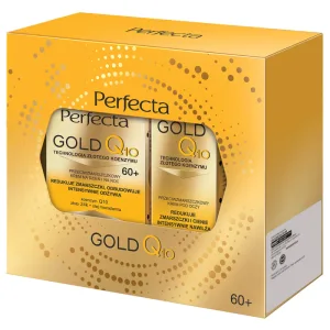 Set Perfecta Gold Q10 60+, cremă antirid, 50 ml + cremă pentru ochi și pleoape, 15 ml