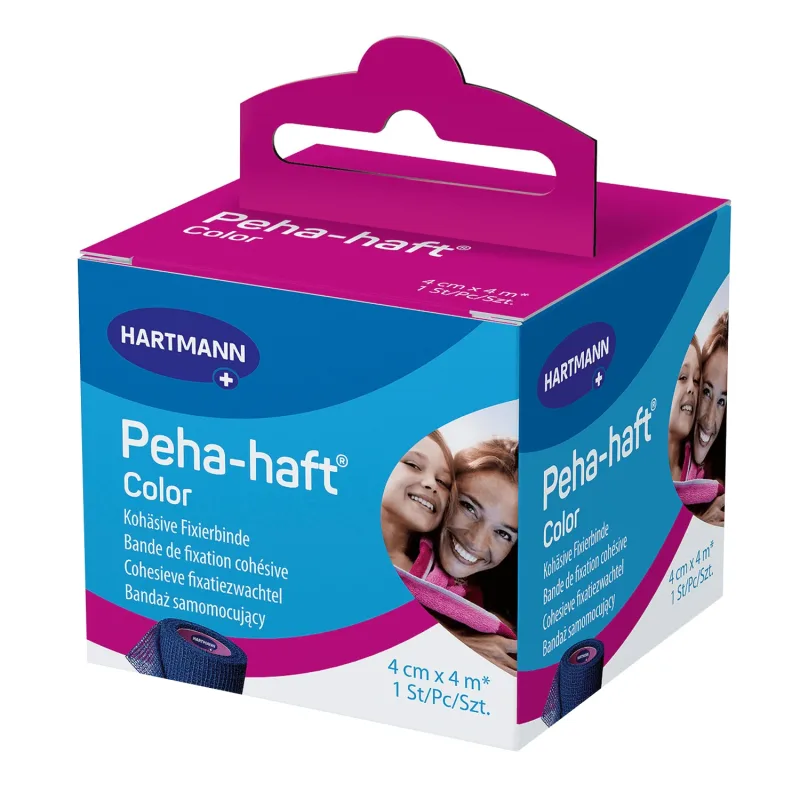 Peha-haft, autoadeziv, bandaj elastic, albastru, 4 cm x 4 m, 1 buc HARTMANN — preț și oferte