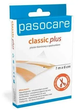 Plasturi Pasocare Classic Plus, 1m x 6cm, Classic Plus, 1 buc - Uzură lungă!