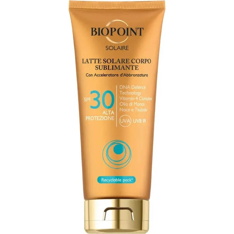Biopoint Cremă solară SPF 30, lapte de corp cu protecție ridicată, 200 ml — preț și oferte