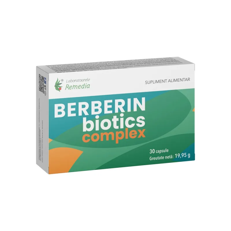 Berberin Biotics Complex, 30 capsule, Laboratoarele Remedia — preț și oferte