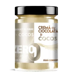 Crema cu ciocolata alba si cocos, 350g, Artisan Vita