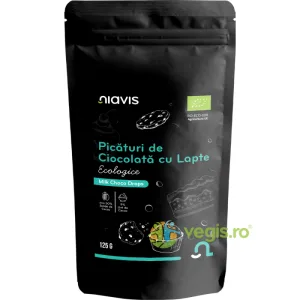 Picaturi de Ciocolata cu Lapte Ecologice/Bio 125g