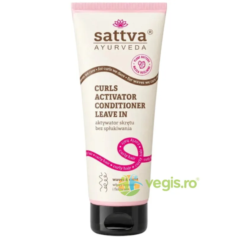 Balsam Leave-In pentru Par Cret si Ondulat 200ml Sattva Ayurveda — preț și oferte