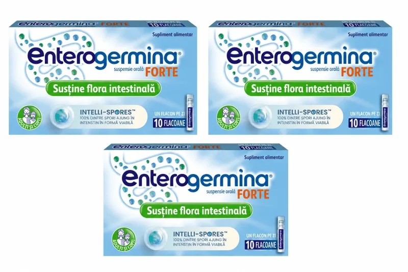 Enterogermina Forte 3x10 flacoane x 5 ml suspensie orala, Sanofi — preț și oferte