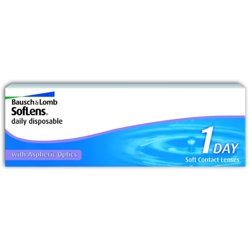 Lentile de unică folosință, SofLens 1 Day, -03.00, 30 bucăți, Bausch Lomb — preț și oferte
