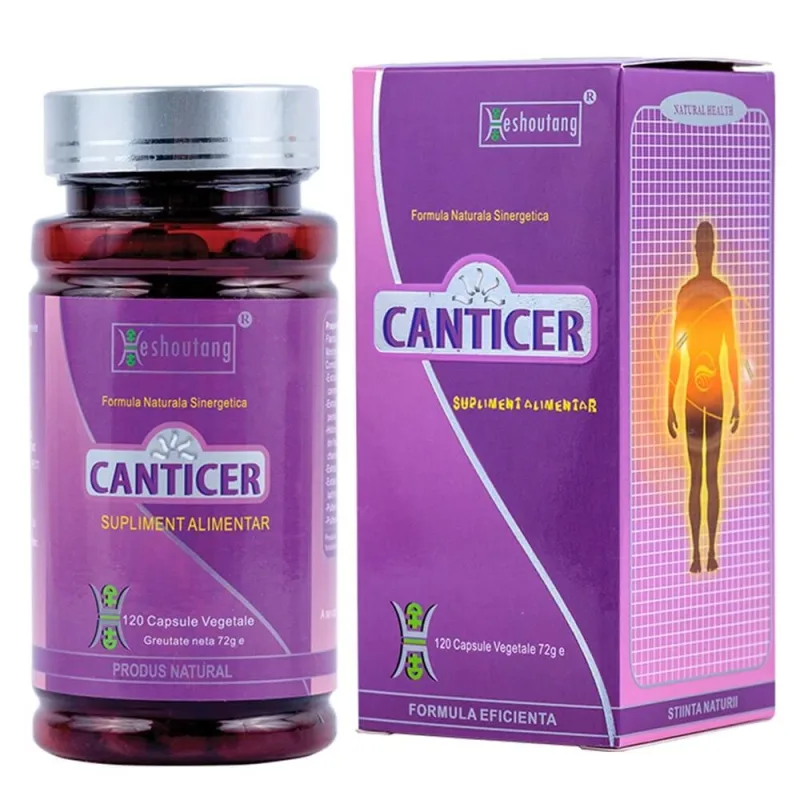 Canticer, 120 capsule vegetale, Qingdao Heshoutang  — preț și oferte