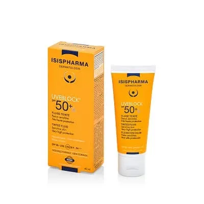 Isis Pharma UVEBLOCK Fluid nuanțator  SPF 50+ Tinted Fluid, 40 ml — preț și oferte