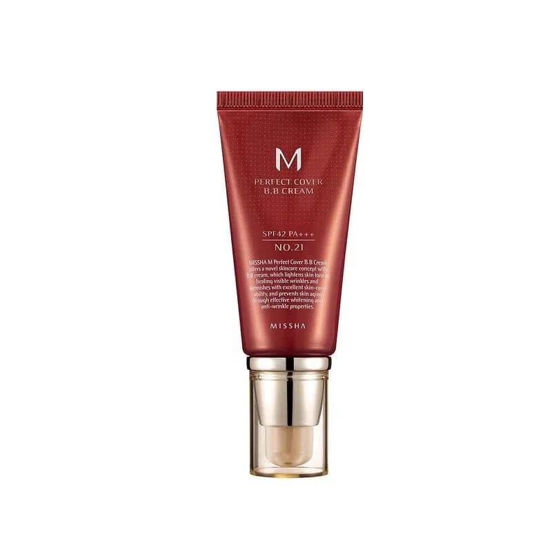 BB Cream M Perfect Cover SPF42/PA+++ nuanță 21, 50 ml, Missha — preț și oferte