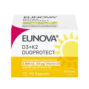 EUNOVA DuoProtect D3+K2 2000 U.I./80 µg capsule 90 buc.