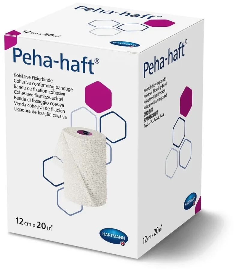 Bandaj elastic de fixare Peha-Haft, 12 cm x 20 m, Hartmann — preț și oferte