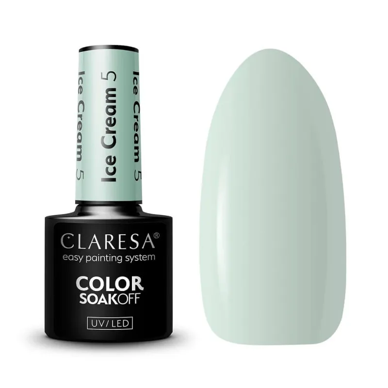 Claresa Soak Off UV/LED Ice Cream Hybrid Varnish 5, 5 g — preț și oferte