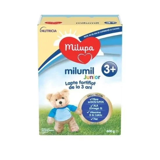 Formula de lapte Milumil Junior, +3 ani, 600 g, Milupa — preț și oferte
