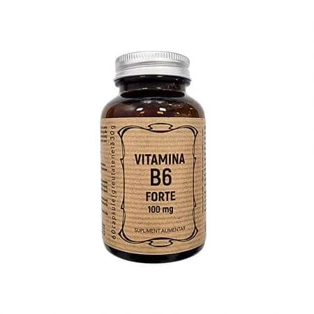 Vitamina B6 Forte 100 mg, 60 capsule, Remedia Laboratoarele Remedia — preț și oferte