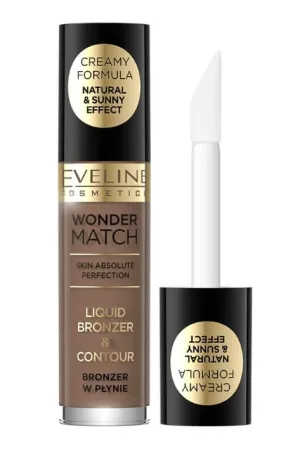 Eveline Cosmetics, Wonder Match, Bronzer în lichid nr 02, 4.5 ml