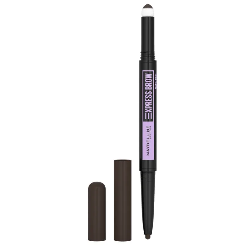 Maybelline Express Brow Satin Duo, creion de sprâncene cu două fețe, 05 Black Brown, 1 bucată Maybelline New York — preț și oferte