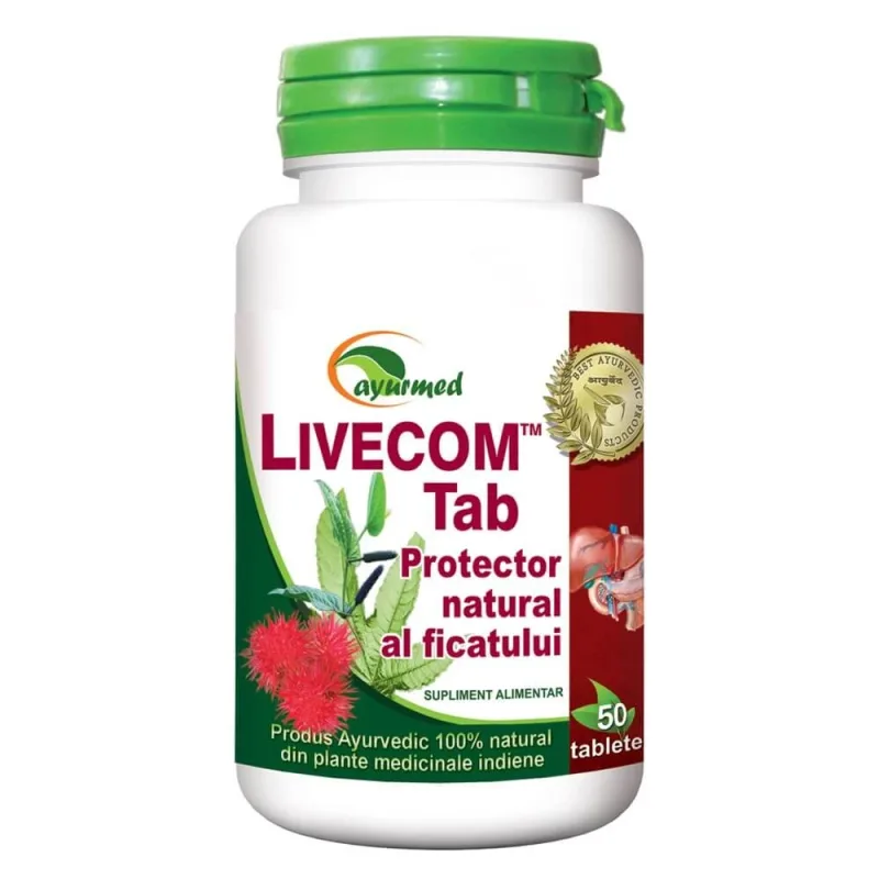 Livecom, 50 tablete, Ayurmed — preț și oferte