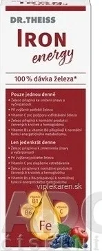 Dr Theiss Iron Energy 1×250 ml, supliment alimentar — preț și oferte