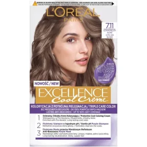 L Oreal Paris Excellence Cool Creme Dye 7.11 Blond Ultra Ultra Alb