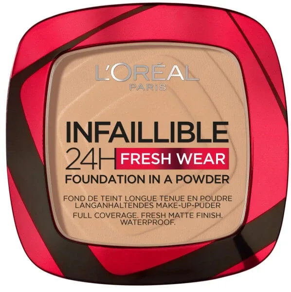 L Oreal Paris Infaillible 24H Fresh Wear Foundation In A Powder Fond de ten matifiant 140 Golden Beige, 9g — preț și oferte