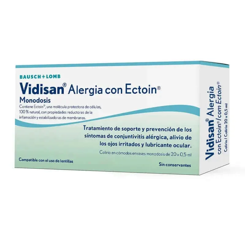Vidisan Alergie cu Ectoin doză unică, 20 x 0.5ml — preț și oferte
