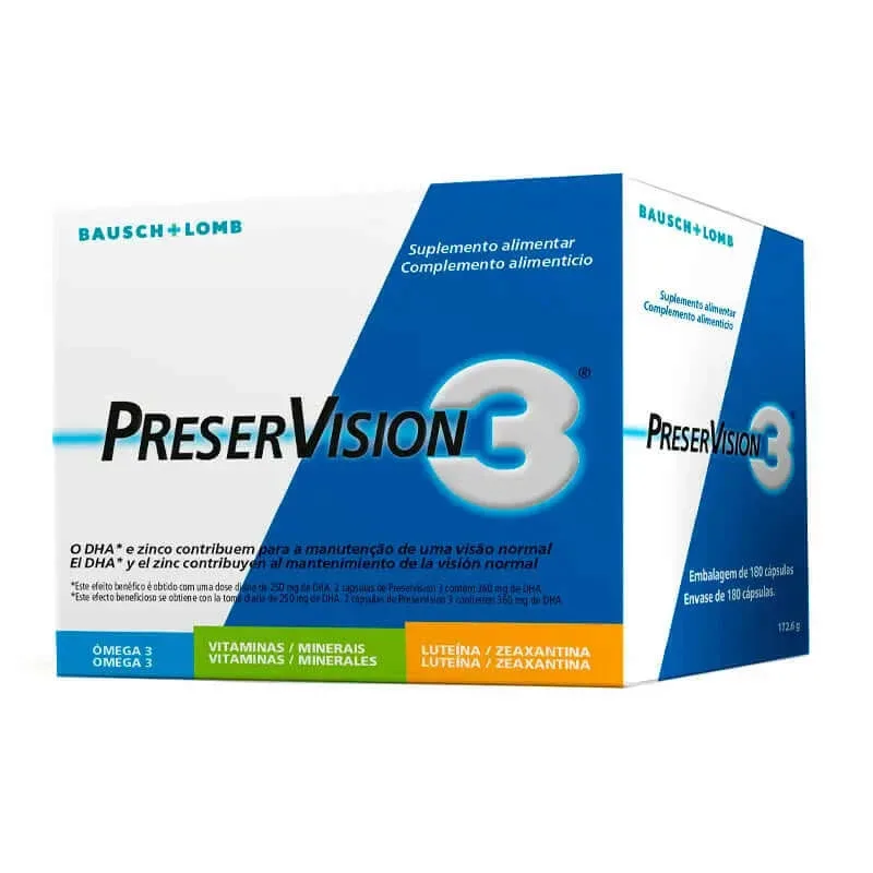 Bausch & Lomb Preservision 3 180 cápsulas — preț și oferte