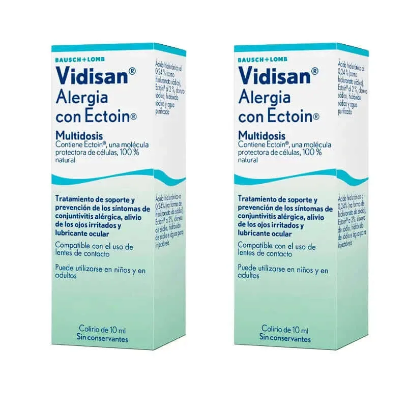 Vidisan Alergie cu Ectoin Picături oftalmologice Ochi iritați, 2 X 10 Ml — preț și oferte