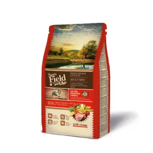 SAM'S FIELD Fresh Adult Mini, XS-S, Pui și Cartofi, hrană uscată conținut redus cereale câini, 2.5kg