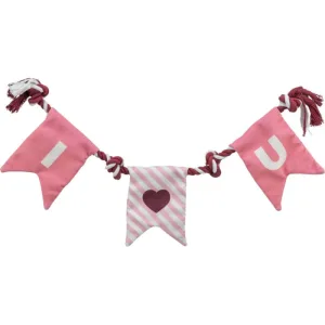 TRIXIE Valentine's, jucărie sfoară câini M-XL, activități fizice, textil, roz și alb, 50cm