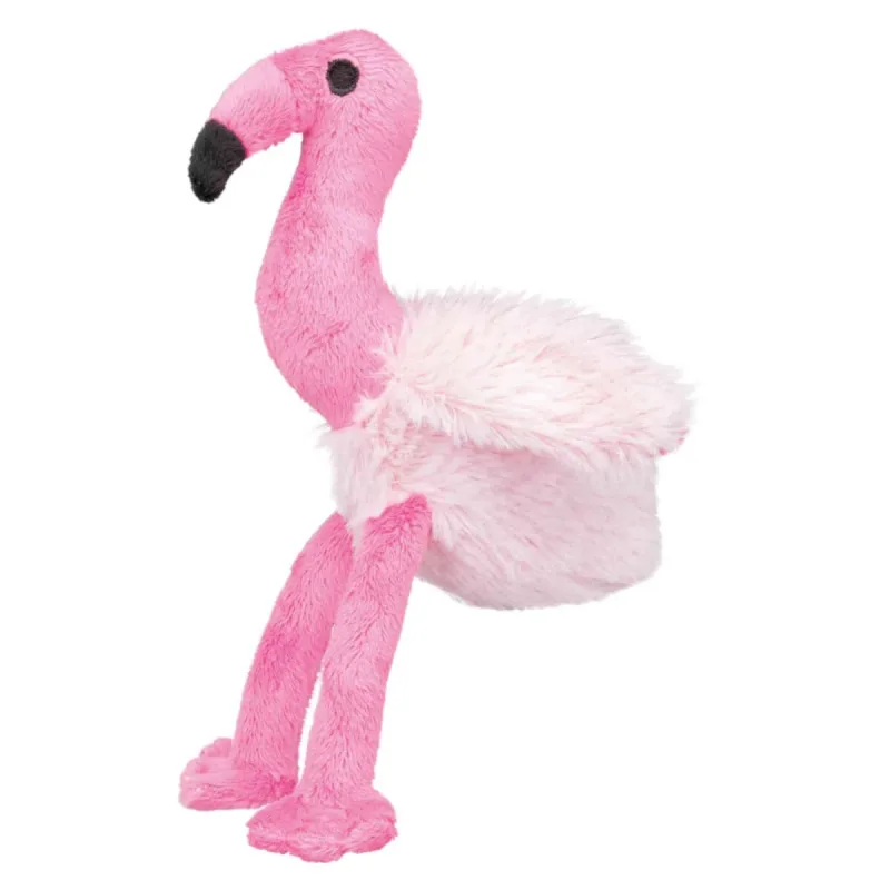 Trixie, jucărie flamingo câini, cu sunet, pluș, 35cm, multicolor — preț și oferte