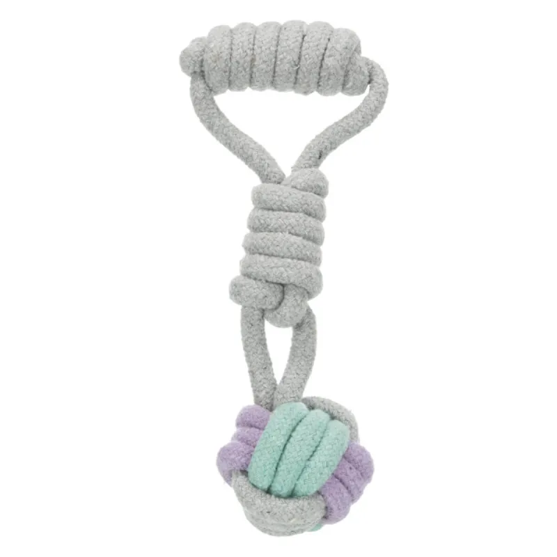 TRIXIE, jucărie Textil Robust câini de talie mică, 6cm x 23cm, gri/mov/verde — preț și oferte