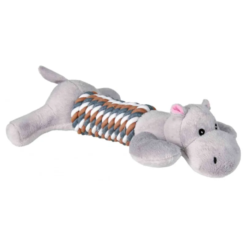 Trixie, jucărie câine cu sfoară câini, cu sunet, pluș, 32cm, multicolor — preț și oferte