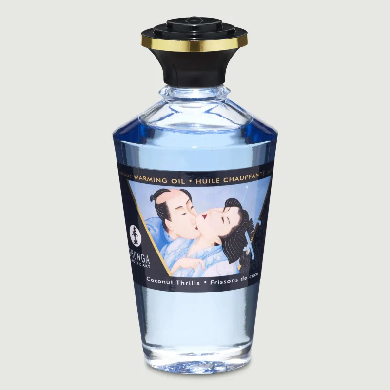 Shunga Aphrodisiac & Kissable Warming Oil Coconut Thrills - 100 ml — preț și oferte