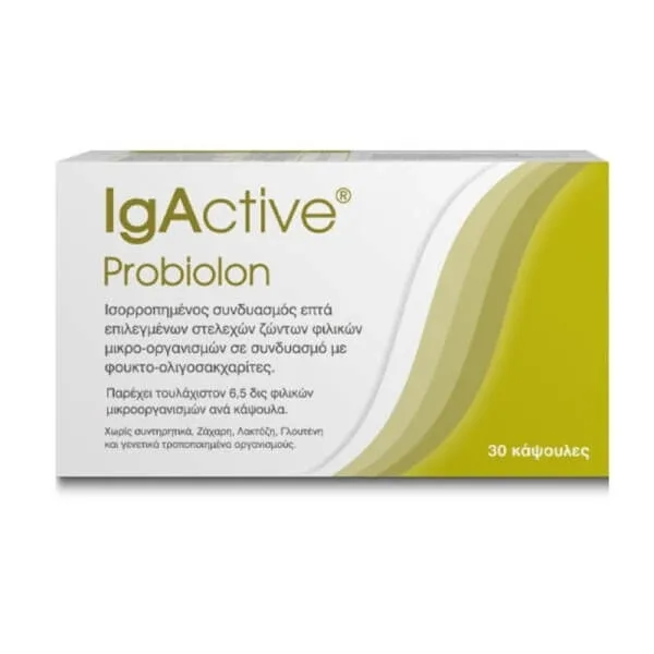 IGACTIVE Probiolon Supliment cu probiotice și prebiotice 30 Capsule — preț și oferte