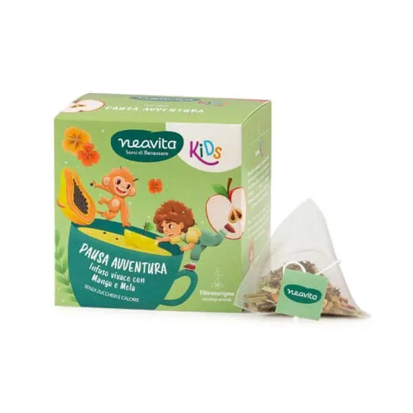 Neavita Kids - Infuzie de pauză de aventură cu ceai de plante Mango și Apple pentru copii de la 3 ani, 10 FiltreWriter — preț și oferte