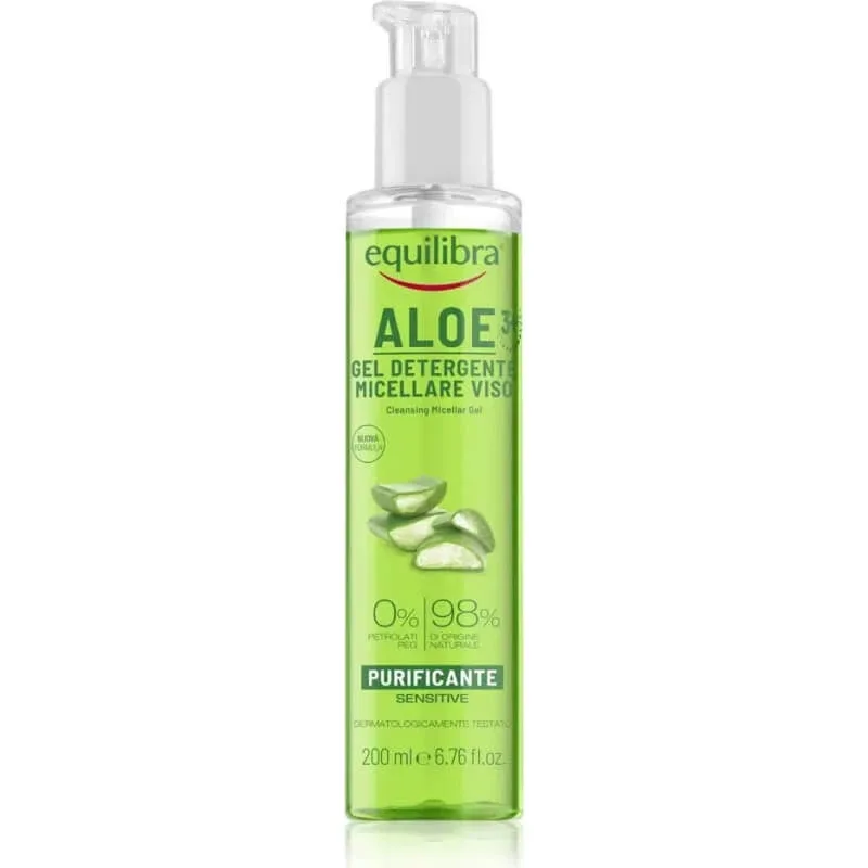 Equilibra aloe – gel micelar de curățare pentru față, 200 ml — preț și oferte