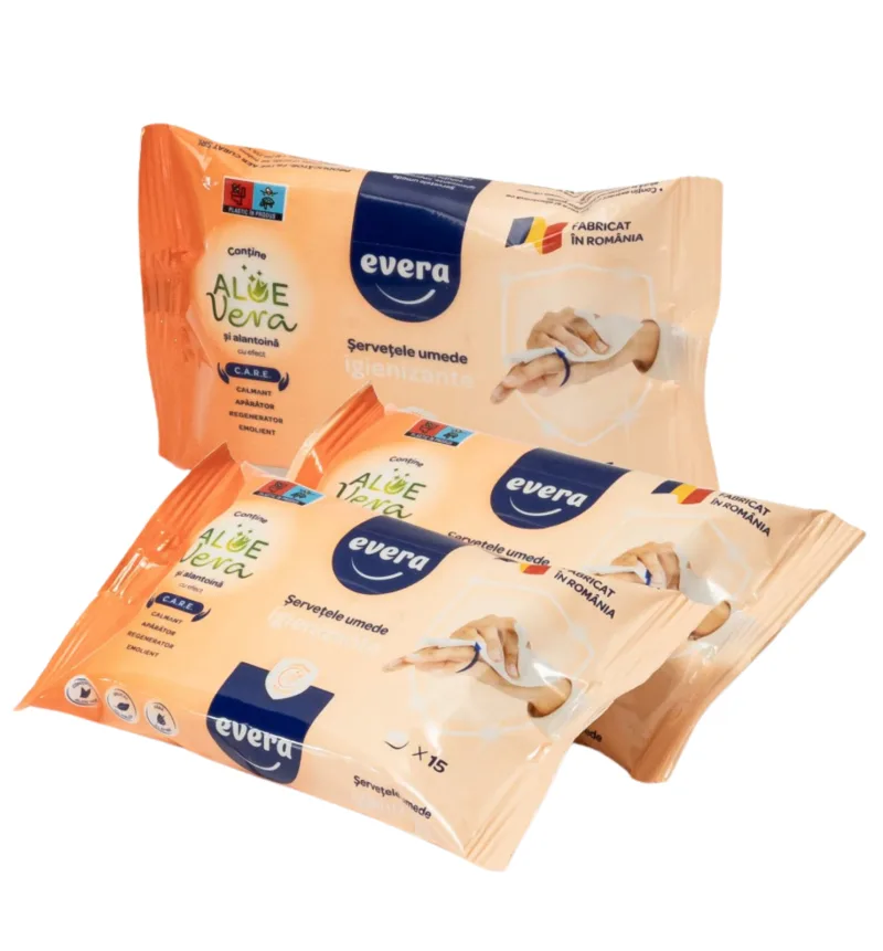 SERVETELE IGIENIZANTE EVERA 15BUC FILTRE AER CURAT — preț și oferte